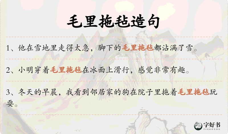 毛里拖毡