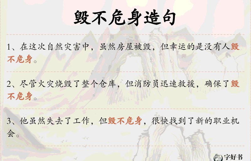 毁不危身