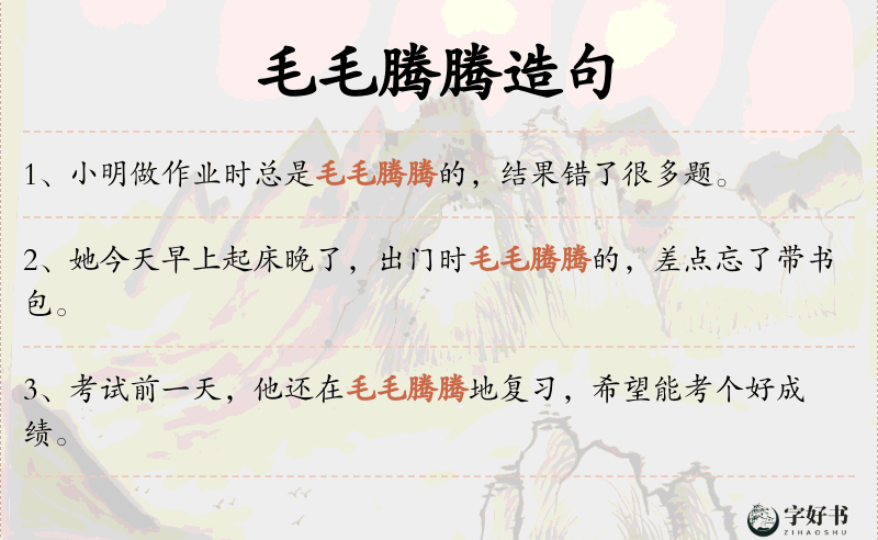毛毛腾腾