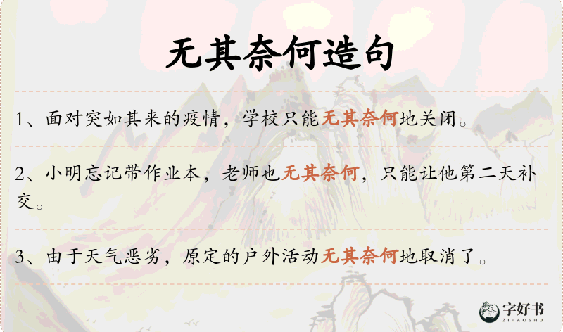 无其奈何