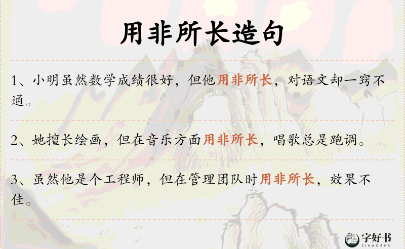 用非所长
