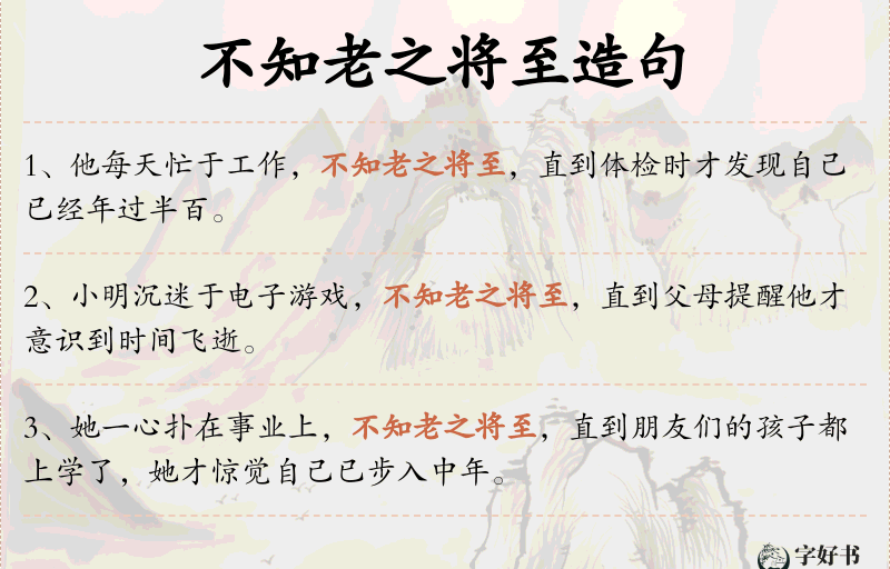 不知老之将至