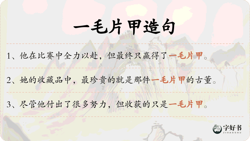 一毛片甲