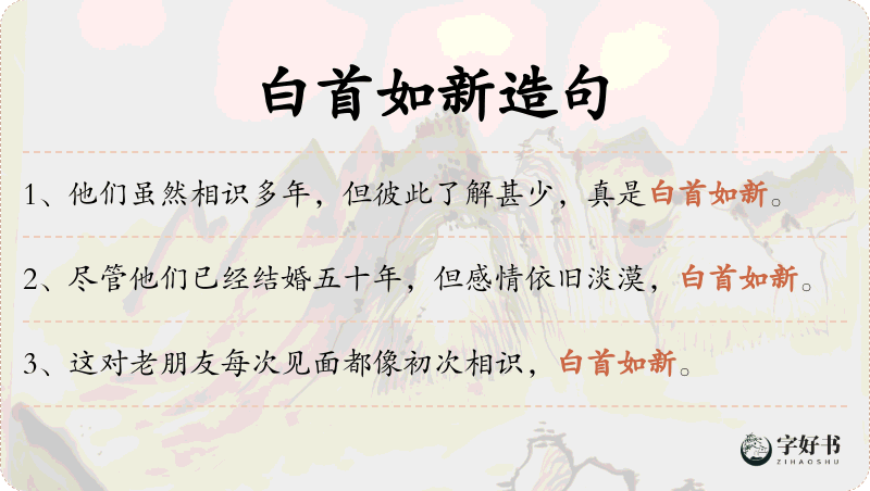 白首如新