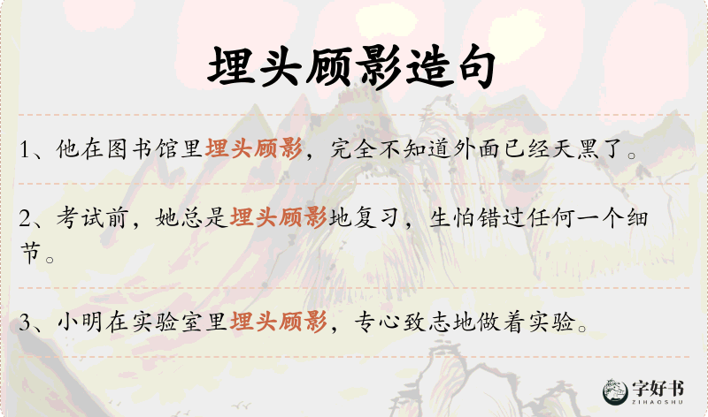 埋头顾影