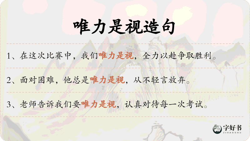唯力是视