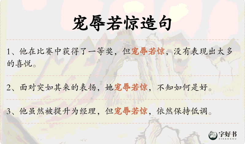 宠辱若惊