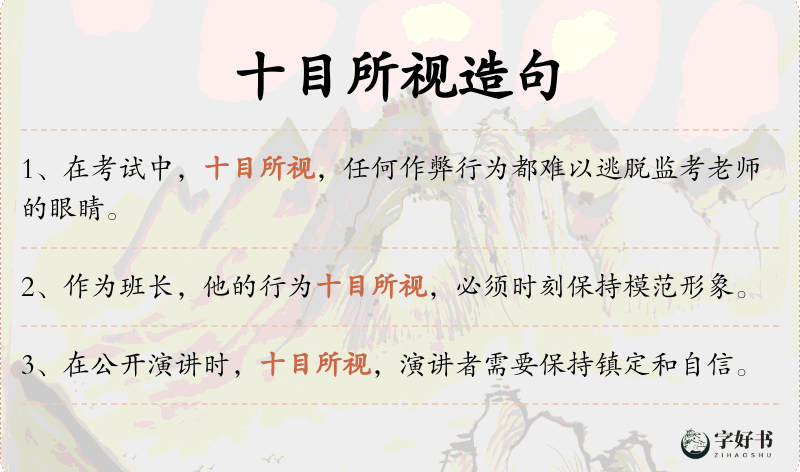 十目所视