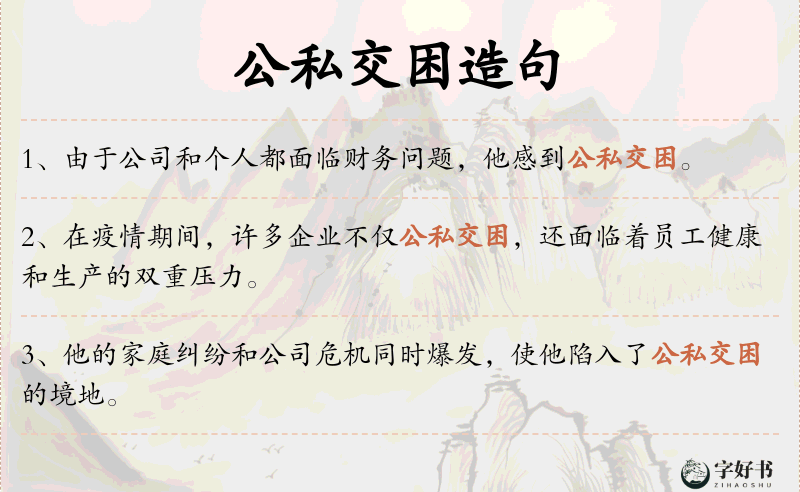 公私交困