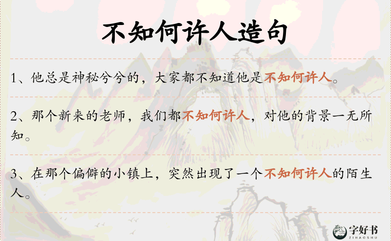 不知何许人