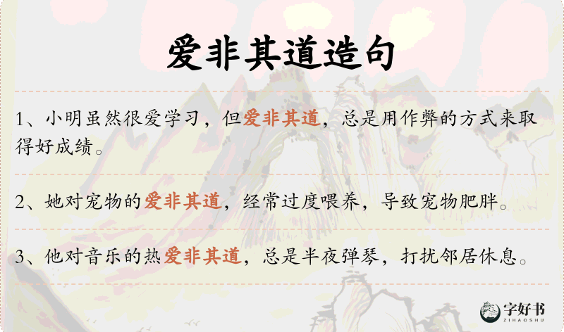 爱非其道