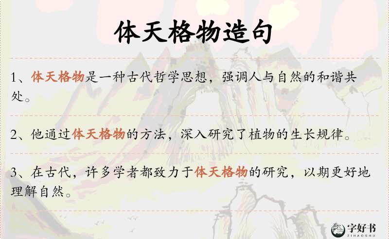 体天格物